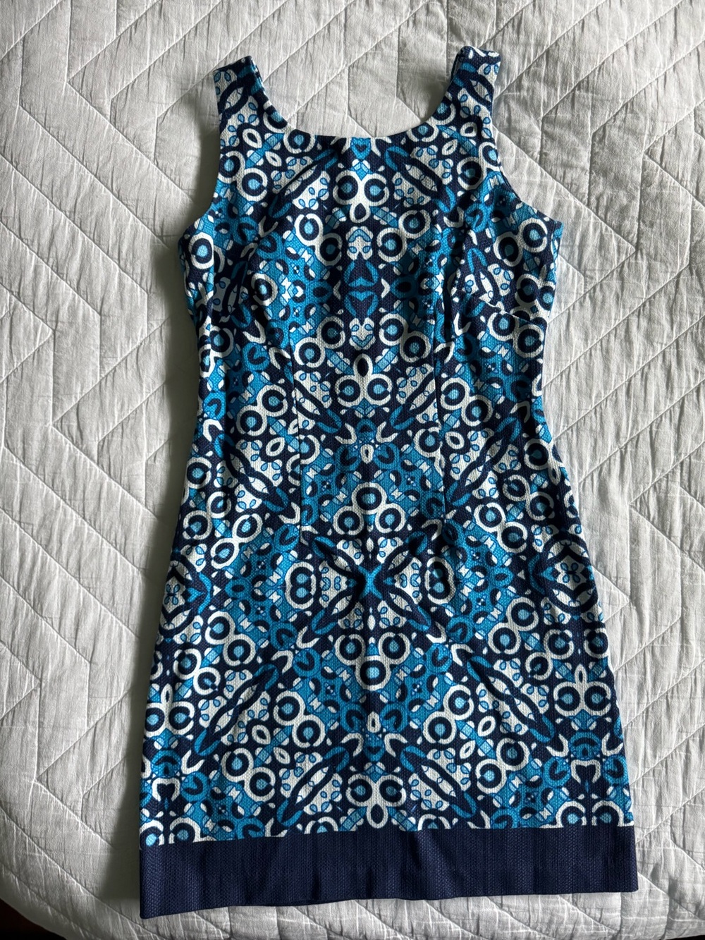 Just Taylor Summer Sundress - 60s Inspired Geometric Pattern
